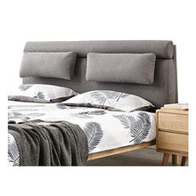 LIANGJUN Cuscini Testiera Letto Pad Lombare Capezzale Cuscino, Dermocompatibile Cuscino da Lettura per Extra Grande Letto Matrimoniale, Fodera Lavabile, 5 Colori (Color : Gray, Size : 160x60x10cm)