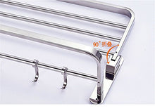 Portasciugamani acciaio inossidabile portasciugamani 304 portasciugamani pieghevole bagno mensola bagno ciondolo hardware bagno 60 cm
