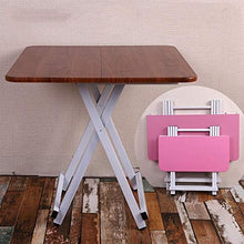 HXF- Legno massello Piazza Tavolo Pieghevole Facile tavolino Quadrato Tavolo da Pranzo casa 60 * 60 * 55 Centimetri Durevole (Color : B)