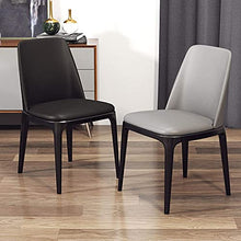 zvcv Sedie da scrivania Sedie da Ufficio Sedia da Pranzo con Schienale Alto Sedia da Cucina Sedia da Accento Sedie, Struttura in Metallo + Sedile in Pelle, Altezza 86 cm, Grigio, Gambe Dorate