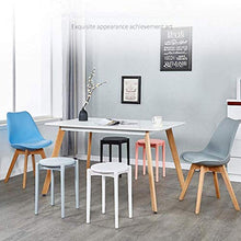 YVX Impilabile in plastica Sgabello da Pranzo Posti a Sedere Cucina Soggiorno Bar per la Colazione Mobili impilabili, Confezione da 2 (Colore: 013)