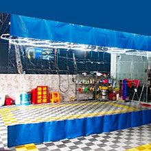 MAHFEI Telo Impermeabile Esterno, con Occhielli Tenda in Vinile per Esterni con Pannello Trasparente Resistente Ai Raggi UV A Prova di Vento per Pergola, Portico, Gazebo