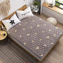 YXXCD Stampa Futon Dormire Tatami Pavimento Tappetino, Traspirante Futon Tatami Tappetinoerasso Tappetino Morbido Thick Giapponese -Brown -a 200x220cm(78x86inch)