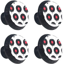 Dischi in vinile fuso con gocce Pomelli per Porta Set di 4 Pomelli per Mobili Manopole per Cassetti Cucina Armadio Vetro