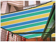 GJBHD Color Striscia Mesh Sunblock Rete Ombreggiata,Resistente Ai Raggi UV Rete Ombreggiata Protezione Solare Bordo Registrato con Occhielli Tarp Giardino Patio Porco-a 315x394inch