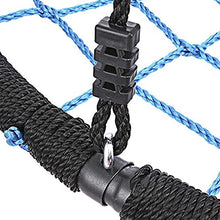 Sedia Sospesa per Bambini, 40" Rotondo Web Albero Rete Altalena Set Ancore Corde per Appendere capacità 400lb, Nest Dondolo da Giardino per Bambini con Corde Sospese