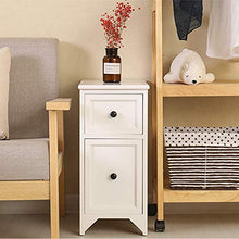 JXJ Comodino Ultra Stretto Comodino Semplice con Spazio Vuoto Comodino Piccolo in Legno massello da 20-30 cm per Camera da Letto, Bagno e corridoio