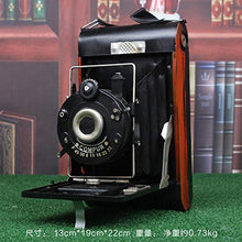 WANDOM Decorazione della Macchina Fotografica d'Epoca Decorazione della Finestra Ferro Art Clock Fotocamera Modello Retro Camera-CJ127232