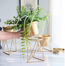 ShiSyan. Metallo Impianto Allestimento Stand casa Materiali Flower Pot Cerimonia Nuziale del Supporto Venue Decorazione Floreale Rack Stand Oro Plant (Dimensioni: 12,5 × 25 × 14 Centimetri)