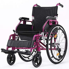 Carrozzine Semoventi, Transito Portatile da Viaggio Leggero Manuale, Lega di Alluminio Non Gonfiabile con Freno A Mano, Trolley Pieghevole Manuale Casa/Viaggio Senior/Disab A
