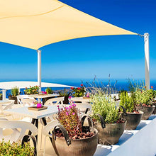 Cool Area Tenda a Vela Quadrata 3 x 3 Metri, Vela Ombreggiante Impermeabile Protezione Raggi UV per Giardino Balcone Terrazza, Sabbia
