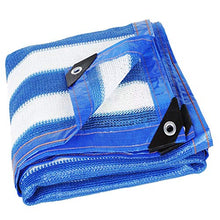 YAOJIA Rete ombreggiante Telone Blu E Bianco Netta Ombra A Strisce |90% Tasso di Ombreggiatura Antisolari Maglia for Patio Piante Serra (Color : A, Size : 5x6m)