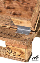 clc Divano divanetto 2 posti in Pallet EPAL per Esterno e Giardino -Made in Italy- Rustico, 120x80x78