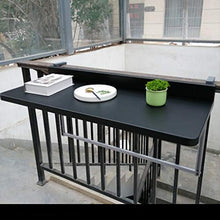 Tavolo pieghevole da parete Ringhiera da balcone Tavolo appeso Tavolo pieghevole in acciaio inossidabile Appeso Bar domestico Appeso a parete Scrivania Scrivania per computer Tavolo per il tempo lib