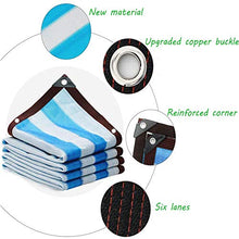shade net XXS Rete per Terrazza Isolante per Esterni Resistente alla Corrosione Strisce Blu E Bianche Terrazza/Balcone/Auto/Tetto/Rivestimento in Polietilene 2 * 2M