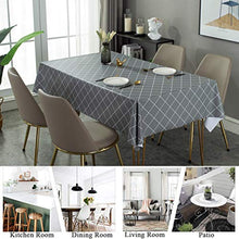 Jixin4you Tovaglia rettangolare a prova di olio, impermeabile, in PVC, facile da pulire, per picnic, coperta da tavolo, per esterni e interni