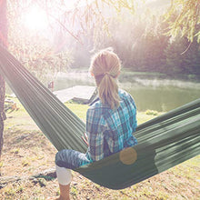 Amaca da Campeggio con Rete Zanzariera 260*140cm Amaca portatile con Zanzariera Capacità di Carico 200kg Traspirante Amaca da Esterno Nylon da Paracadute ad Asciugatura Rapida per Escursioni