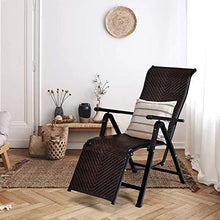 YQZ Sedie per Esterni in Rattan con Sedia a gravità Zero, Sedia Pieghevole Regolabile per Patio Antiscivolo con Gambe, per Giardino a Bordo Piscina