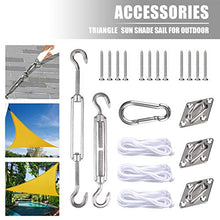 JNCH Vela Ombreggiante Triangolare 4x4x4m Tenda a Vela Parasole da Esterno Protezione Solare Anti Raggi UV Vela Omreggiante Impermeabile Respirante per Giardino Esterno con Kit di Installazione Giallo