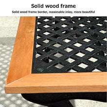 Panchine da giardino panchine da esterno per il tempo libero, struttura in ghisa e panchine da terrazza resistenti alle intemperie in legno massello anticorrosivo, panca da 2-3 posti con schienale e