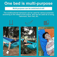 Amaca da campeggio, con amaca per 2 persone in nylon con cinghia per albero, resistente all'usura per esterni e interni