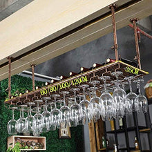 FYHH-JZHY Portabottiglie da Vino Portabottiglie da Vino Portabicchieri da Vino Europeo Portabicchieri da Appendere A Testa in Gi霉 Portabicchieri da Bar Creativo, B1,60 * 35Cm