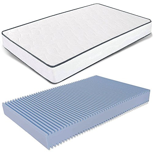 AILIME SRL Materasso alla Francese 140X185X14 CM Ortopedico con Dispositivo Medico LASTRA WATERFOAM su Misura