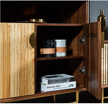 QuRRong Credenza Multifunzionale Cabinet Sala da Pranzo della Cucina della Casa Dining Room Furniture Ingresso Armadio per Soggiorno Camera da Letto (Color : Natural, Size : 90x45x90cm)