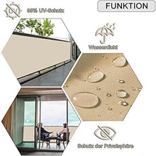 AZLAO Telo Oscurante per Balcone cm Balcone Frangivist Rivestimento Recinzione di Facile Manutenzione per Recinzione di Giardino