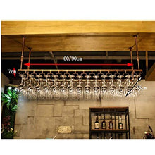 ZLJ Portabicchieri da Vino Portabicchiere da Vino Portabicchieri da Champagne Portabottiglie Portabottiglie da soffitto (Dimensioni: 60 * 35cm)