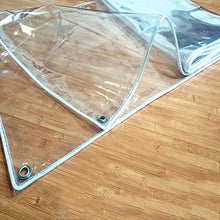 LITINGFC Trasparente Telone Tenda Antipioggia con Copertura di Fiori per Balcone Esterno in PVC da 0,5 Mm Pieghevole, con Occhielli, 9 Taglie (Color : Clear, Size : 1.0X1.5M)