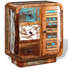 vidaXL Credenza Madia Cassettiera Mobile 3 Cassetti in Legno Massello Recuperato