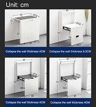 NA Sgabello da Parati Che Cambia Scarpa a Muro Sgabello Implicito Telescopico Implicit Sgabello da Scarpa per l'ingresso Domestico Corridoio Bagno Pieghevole da Bagno Sedia (Color : Aluminum Alloy)