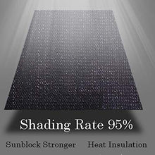 CYY Nero Tessuto Ombra,Serre Rete Ombreggiante/Rete Resistente Ai Raggi UV 95%,Giardino Balcone Cortile(10x26ft / 3x8m)
