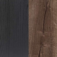 Meubletmoi - Cassettiera con 4 cassetti, 1 anta, decorazione in rovere nero e marrone, design contemporaneo, chic, collezione Riviera