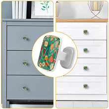 Set di 4 maniglie rotonde per armadio da cucina, credenza, cassettiera, cassettiera, con viti, per cucina, comò, credenza, bagno, armadio, vintage, retrò, Torre Eiffel
