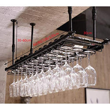 Portavini Portabottiglie da Appendere in Ferro Battuto, Altezza E Distanza Regolabili, Porta Bicchiere da Vino, Adatto per Ristoranti, Bar, KTV (Size : 60cm)