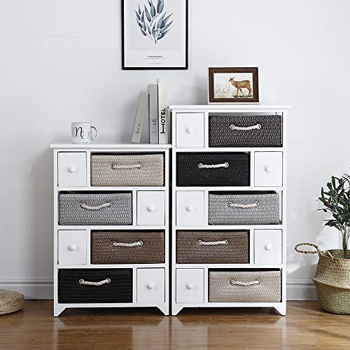 Comodino Cassettiera Struttura in legno Organizer for la conservazione Cassapanca Tavoli da salotto Comodino piccolo con cassetti Tavolino for telefono for piccoli spazi per Camera da Letto Soggiorno
