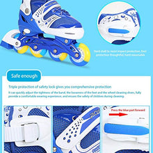 Dan&Dre Pattini a rotelle per Bambini, Pattini a rotelle, Pattini in Linea Illuminati per Bambini Pattini in Linea Regolabili con Ruote Illuminate da Esterno e da interno35-38