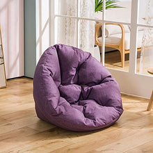 JSL - Pouf per adulti con schienale alto, 103 x 90 x 70 cm, per giardino o interni, colore: Viola_M (82 x 70 x 60 cm)