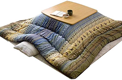 N / A Tavolino Fußwärmer Finestra Balcone Baia Kotatsu, Tatami riscaldata futon Tavolo, con Riscaldamento, Biancheria da Letto, Soffici tappeti, Tavolo Pieghevole