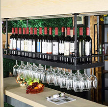 PZW Scaffale Di Vino Montato Appeso Semplice e Creativo Del Metallo, Scaffale Europeo Del Supporto Del Calice Dello Scaffale Di Attaccatura Di Vetro Di Vino Del Ferro per Gli Scaffali Degli Stemware