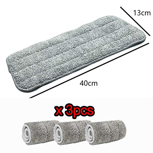 SSAYY Spray Mop Mop per Sostituire Il Panno Uso Domestico Mop in Microfibra Pad Pratica Pulizia della Polvere Domestica Riutilizzabile Pad in Microfibra per Mop Spray