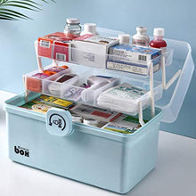 Contenitore per medicina di pronto soccorso, contenitore per pillole di droga, contenitore portatile per medicine, contenitore (arancione, 39 x 21,5 x 26,5 cm)