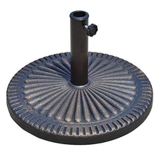 Outsunny Base per Ombrellone Diametro 3,8-4,8cm Motivo Floreale con Manopola Peso 15KG da Giardino Resina 49x32cm