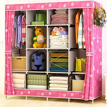 RJJBYY - Armadio grande in tela per camera da letto, con porta scorrevole piatta, armadietto per vestiti, dimensioni: 167 cm x 39 cm x 170 cm