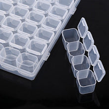 Longzhou Scatola per medicinali, plastica Trasparente 28 Slot Regolabile per Tablet Pillola per medicinali Contenitore per contenitori per Gioielli