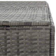 Ausla Copribidone per Spazzatua Polyrattan, Copribidone Doppio Spazzatura Antracite, 153x78x120cm
