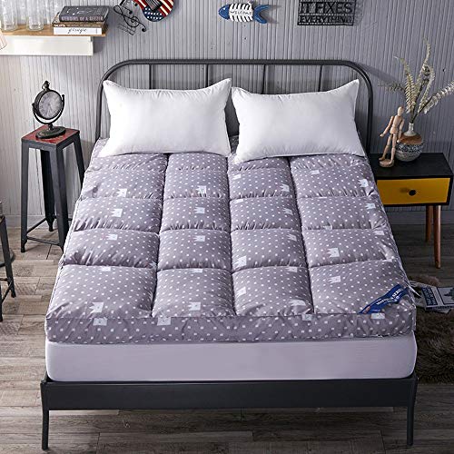 Yamyannie-Home Tatami Materasso Pad Soft Spessore Tappetino futon Sleeping (Colore : Grigio, Dimensione : 180x200cm)