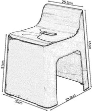 TUHFG Sgabello per Doccia Sgabello da Doccia Plastica Doccia Sgabello Sedile Sgabello Piede Sgabello Fashion Bambino Trapezoidale Sgabelli da Bagno con Schienale Multifunzione (Giallo) Sedia da Bagno